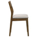 Almonte Dining Chair Upholstered Seat Dark Brown (Set of 2)
