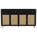 Arini 2-drawer Cane Door Dining Sideboard Server Black