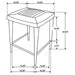 Alvaro Leather Upholstered Counter Stool Brown (Set of 2)