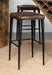 Alvaro Leather Upholstered Bar Stool Brown (Set of 2)