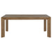 Bruner 5-piece 72-inch Rectangular Dining Set Natural Brown