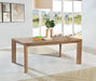 Bruner 72-inch Rectangular Wood Dining Table Natural Brown