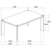 Bruner 72-inch Rectangular Wood Dining Table Natural Brown
