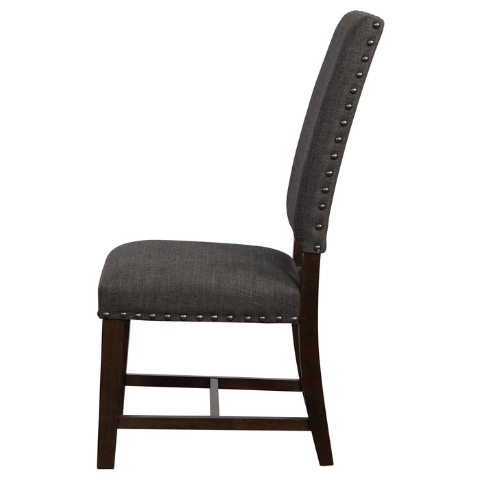 Twain Upholstered Dining Side Chair Warm Grey (Set of 2)