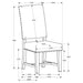Twain Upholstered Dining Side Chair Beige (Set of 2)