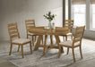 Danvers 5-piece Dining Table Set Brown Oak and Latte