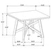 Canfield 47-inch Square Counter Height Dining Table Brown