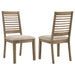 Scottsdale Wood Dining Side Chair Washed Brown (Set of 2)