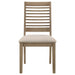 Scottsdale Wood Dining Side Chair Washed Brown (Set of 2)