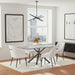 Carvell Rectangular Sintered Stone Dining Table Mirage White
