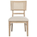 Kailani Rattan Cane Dining Side Chair Beige Oak (Set of 2)