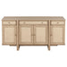 Kailani 4-door Cane Sideboard Buffet Cabinet Beige Oak