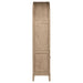 Kailani 4-Door Cane Dining Vitrine Display Cabinet Beige Oak