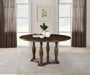 Landon 60-inch Round Wood Pedestal Dining Table Rich Brown