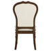 Landon Upholstered Dining Side Chair Rich Brown (Set of 2)