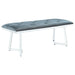 Beaufort 6-piece Rectangular Dining Set Chrome and Grey