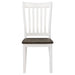 Kingman 5-piece Rectangular Dining Set Espresso and White