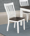 Kingman Wood Dining Side Chair Distressed White (Set of 2)