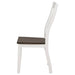 Kingman Wood Dining Side Chair Distressed White (Set of 2)