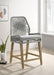 Nakia Woven Rope Counter Chair with Cushion Grey (Set of 2)