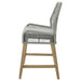 Nakia Woven Rope Counter Chair with Cushion Grey (Set of 2)