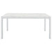 Athena Rectangular 64-inch Faux Marble Dining Table Chrome
