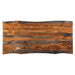 Ditman 80-inch Live Edge Dining Table Grey Sheesham