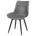 Brassie Upholstered Swivel Dining Side Chair Grey (Set of 2)