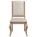 Brockway Upholstered Dining Chair Barley Brown (Set of 2)