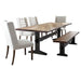 Bexley 6-piece Rectangular Live Edge Dining Table Set Honey