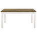 Appleton Rectangular 59-inch Dining Table Brown Brushed