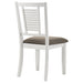 Appleton Wood Dining Side Chair Distressed White (Set of 2)