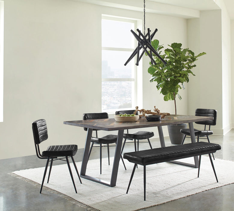 Misty 6-piece Rectangular Dining Set Sheesham and Espresso