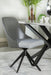 Paulita Upholstered Swivel Dining Side Chair Grey (Set of 2)