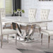Kerwin Rectangular 71-inch Stone Top Dining Table White