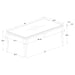 Carone 5-piece 81-inch Rectangular Black Glass Dining Set Blue