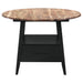 Gibson Round 50-inch Counter Height Dining Table Yukon Oak
