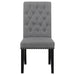 Alana Fabric Upholstered Dining Side Chair Grey (Set of 2)