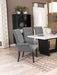 Alana Fabric Upholstered Dining Arm Chair Grey