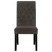 Alana Velvet Upholstered Dining Side Chair Brown (Set of 2)