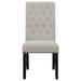 Alana Velvet Upholstered Dining Side Chair Sand (Set of 2)