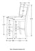 Dewey 5-piece Rectangular Dining Table Set Walnut
