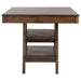 Dewey Rectangular 60-inch Counter Height Dining Table Walnut