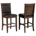 Dewey Upholstered Counter Chair Walnut (Set of 2)