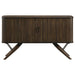 Wes 2-door Sideboard Buffet Storage Cabinet Dark Walnut