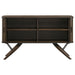 Wes 2-door Sideboard Buffet Storage Cabinet Dark Walnut