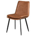 Ortega Upholstered Dining Side Chair Coffee (Set of 2)