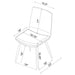 Ortega Upholstered Dining Side Chair Coffee (Set of 2)
