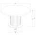 Sherry 5-piece Round Marble Top Dining Table Set Grey