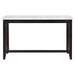 Toby 60-inch Marble Counter Dining Table Rustic Espresso